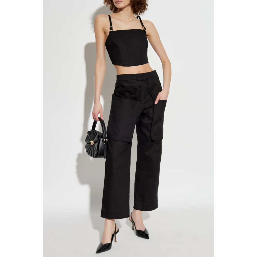 Cult Gaia Topanga Broek Black Dames