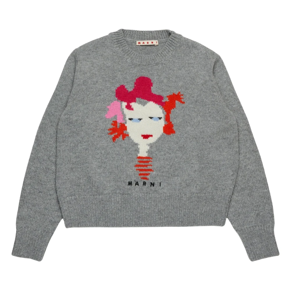 Marni Women's Gray Rock Doll Jumper