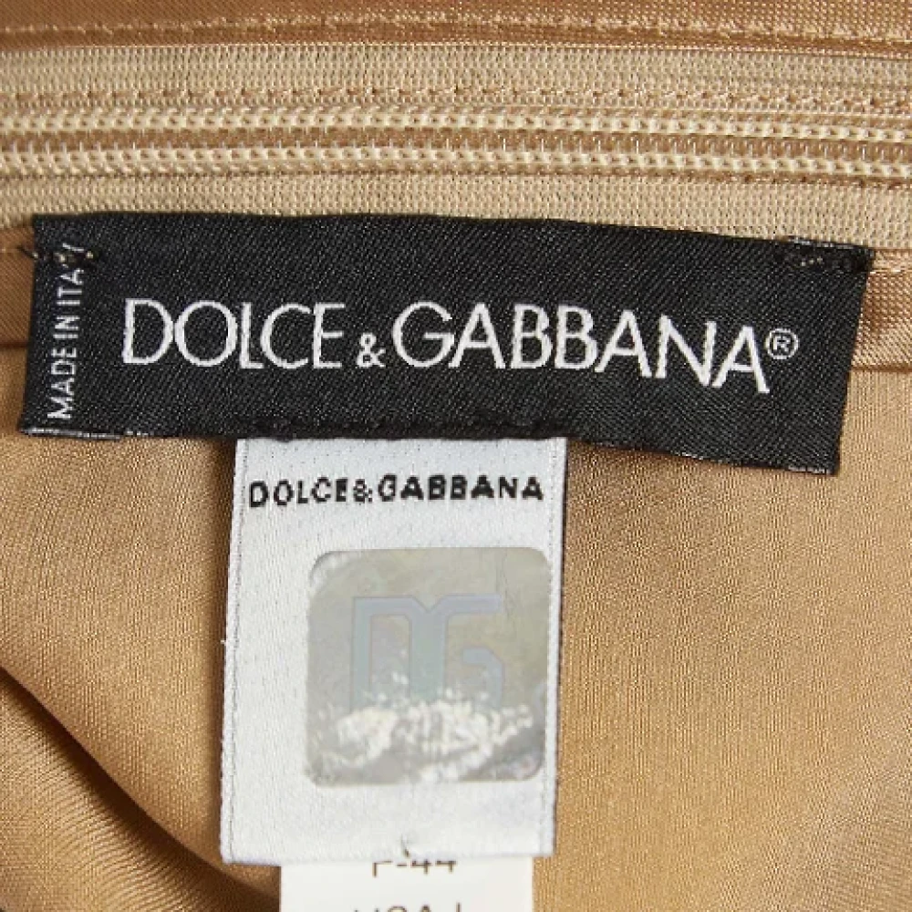 Dolce & Gabbana Pre-owned Satin tops Brown Dames