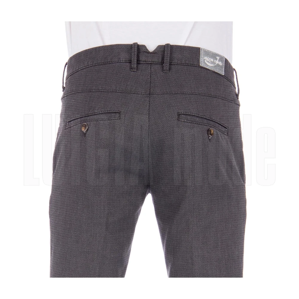 Jacob Cohën Klassieke Comfortabele Solide Broek Gray Heren
