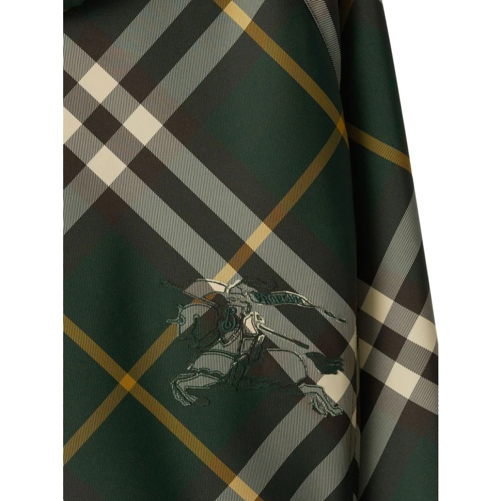 Burberry Groene Equestrian Knight Hoodie Jas Green Dames