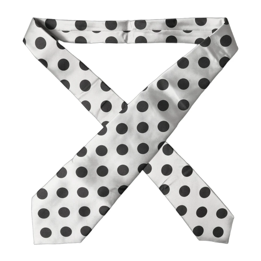 Dolce & Gabbana Women's Multicolor Polka Dot Silk Adjustable Necktie - Ties - One Size - Accessories