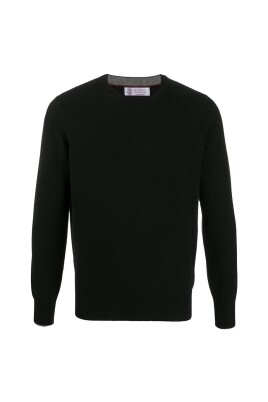 pull-en-cachemire-noir-a-col-rond
