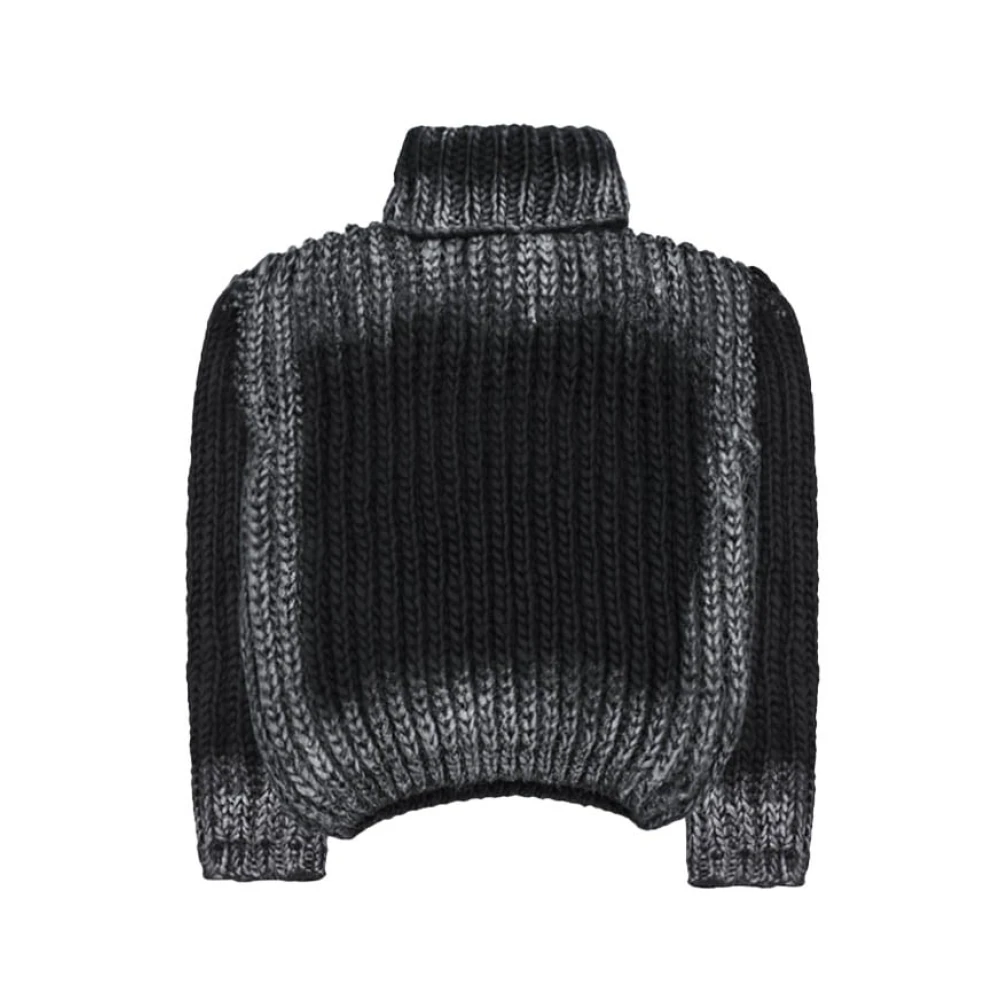 Misbhv Bulky Wax Sweater Zwart Black Heren