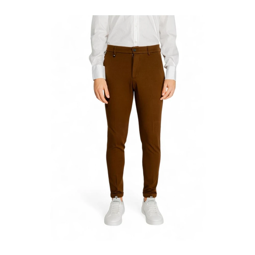 Antony Morato Bruine Viscose Tailored Jeans & Broeken Brown Heren