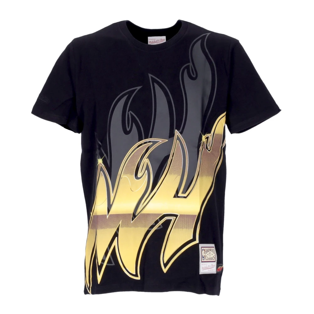 Mitchell & Ness Miami Heat Hardwood Classics Tee Black Heren