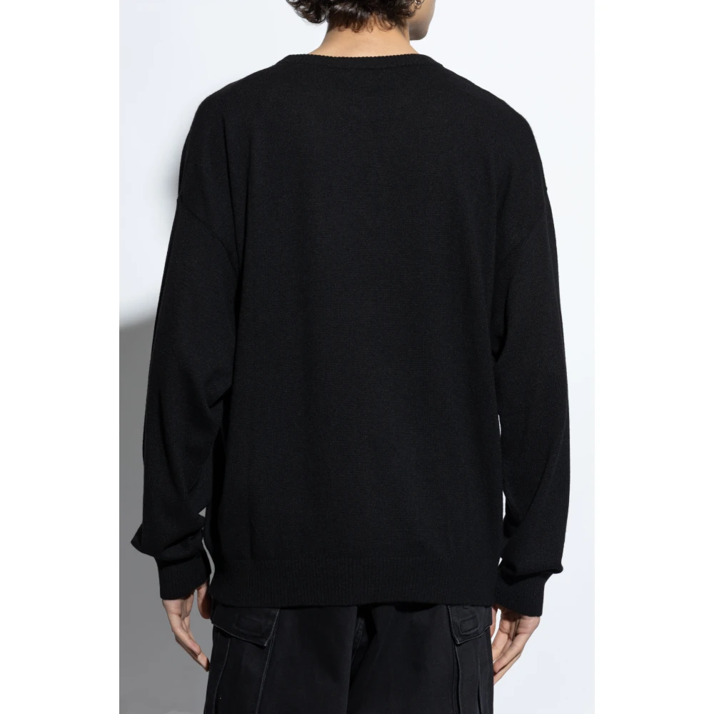 Moschino Trui met logo Black Heren