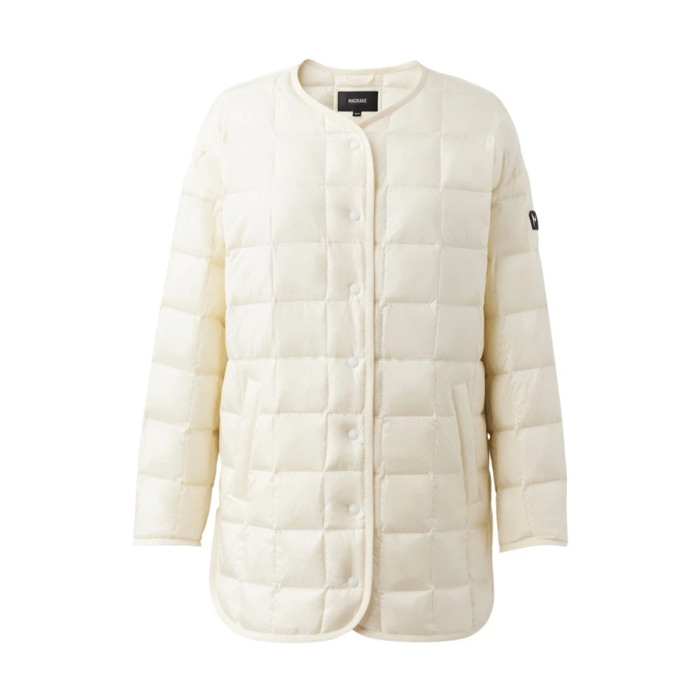 Mackage Gewatteerde Ster-C2 Crème Jas Beige Dames