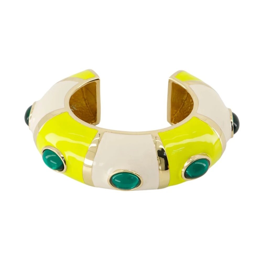 Jacquemus Women's Yellow Le Bracelet Rayures