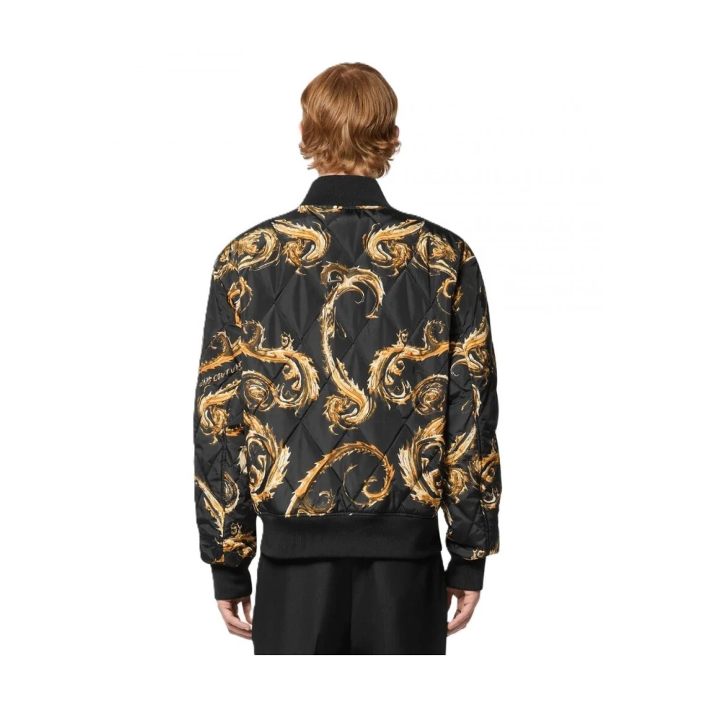 Versace Jeans Couture Polyester Puffer en Parka Jassen Black Heren