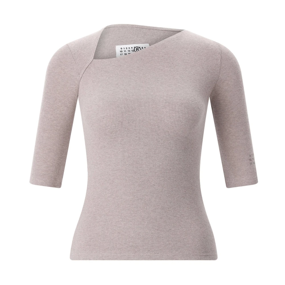 Mm6 Maison Margiela Vrouw Beige Truien & Vesten, Dames, S, Truien