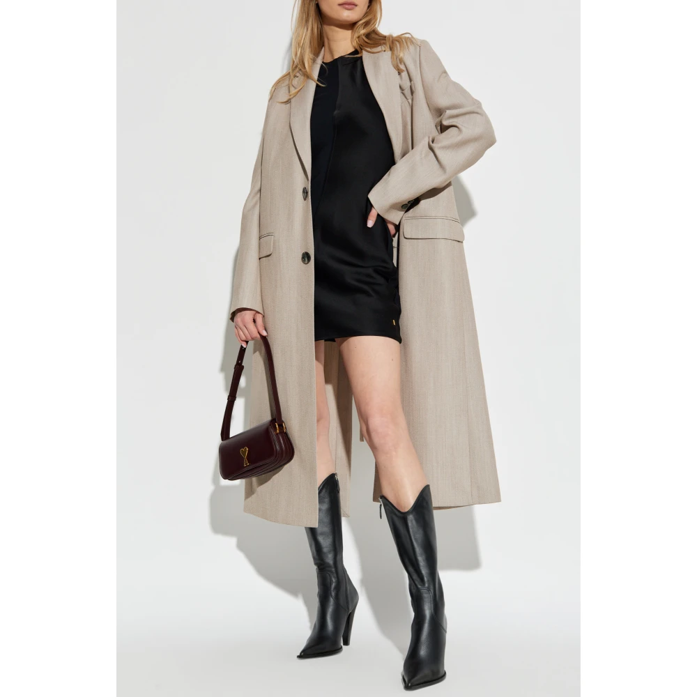 Ami Paris Mouwloze jurk Black Dames
