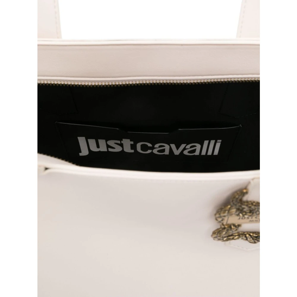 Just Cavalli Beige Tassen met ***cv Detail White Dames