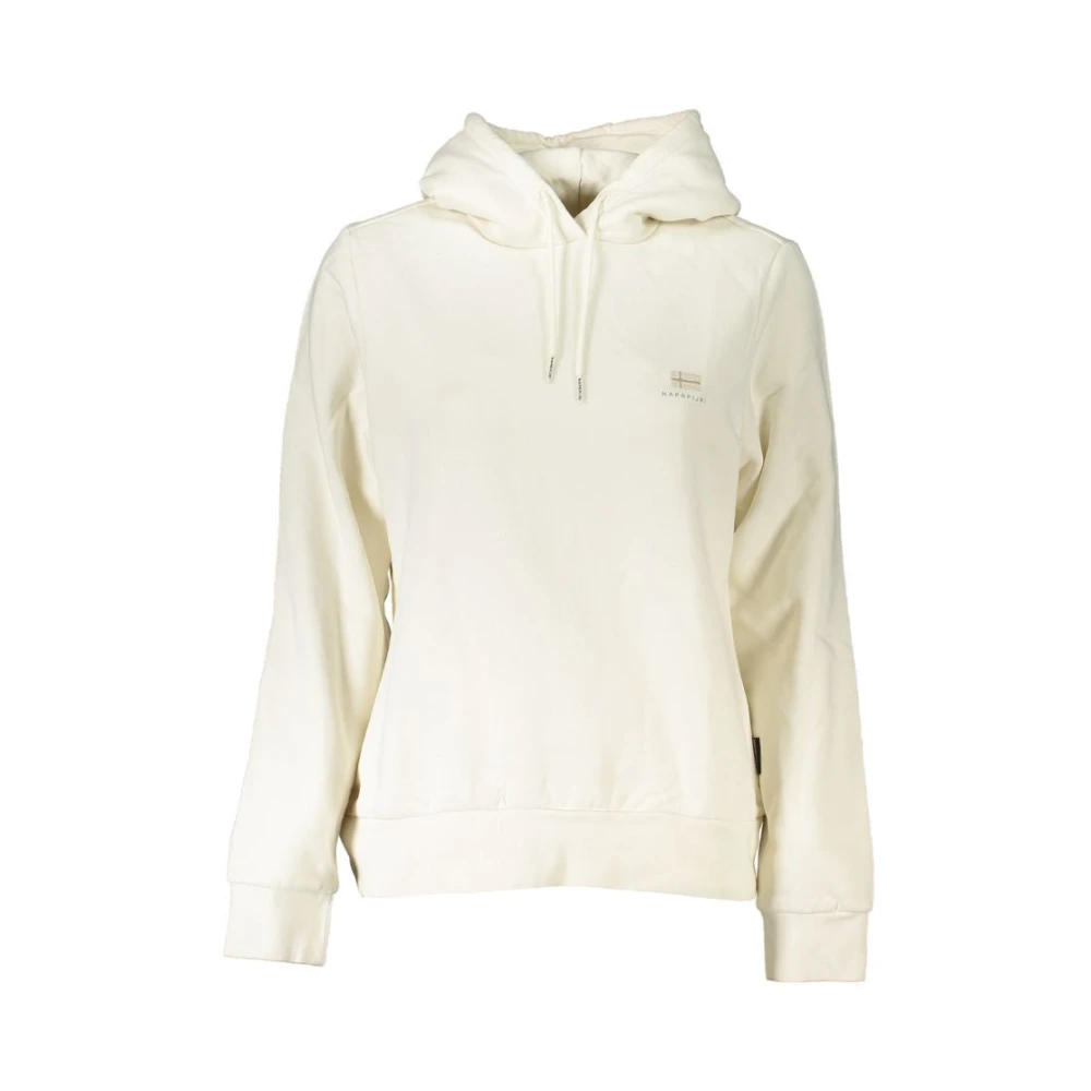 Napapijri Geborduurde Hoodie met Fleece Beige