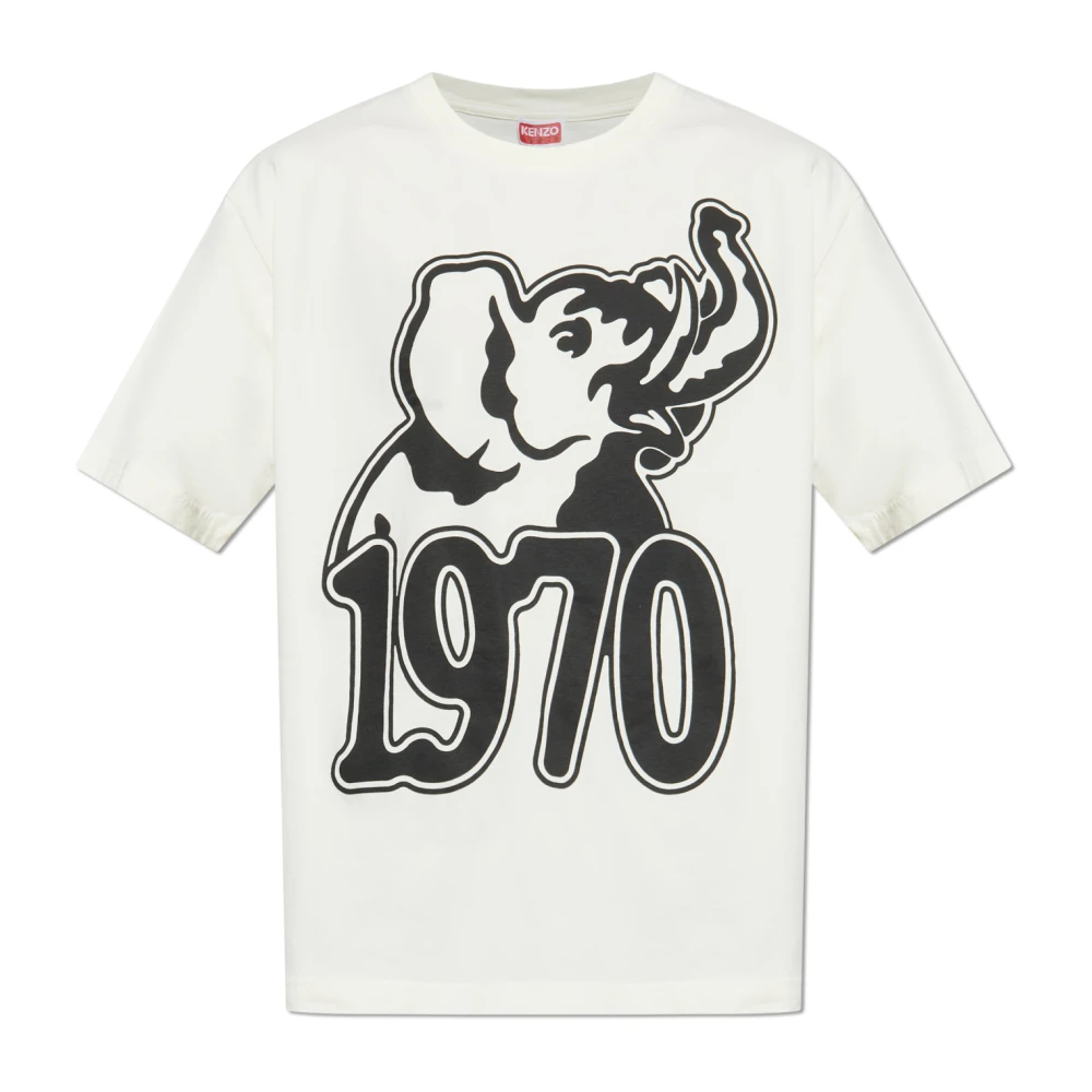 Kenzo T-shirt met print White Heren