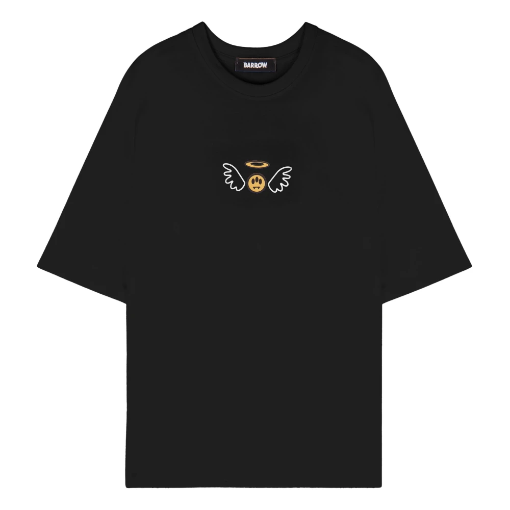 Barrow T-shirt met opdruk 'Angel' Black Unisex