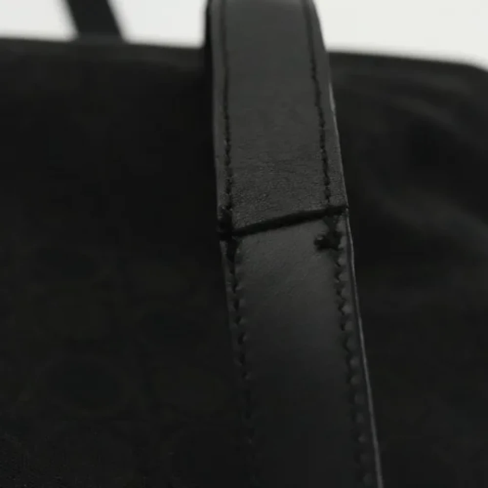Salvatore Ferragamo Pre-owned Canvas handbags Black Dames