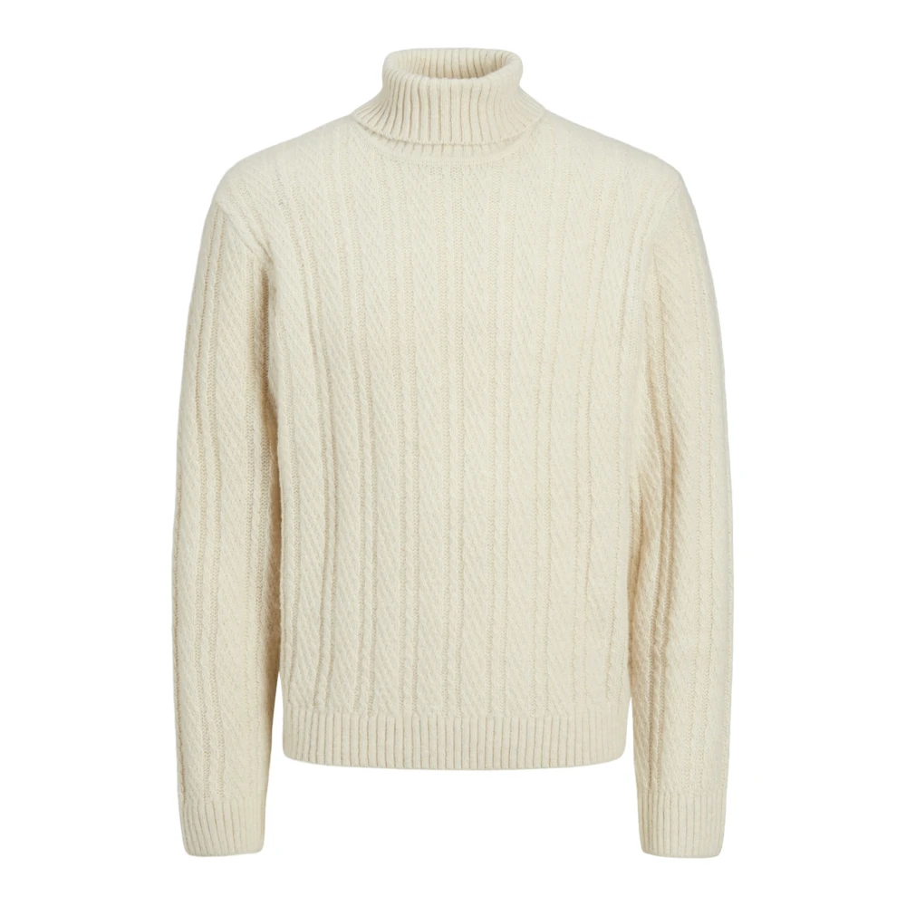 jack & jones Luxe Alpaca Wol Gebreide Trui White Heren