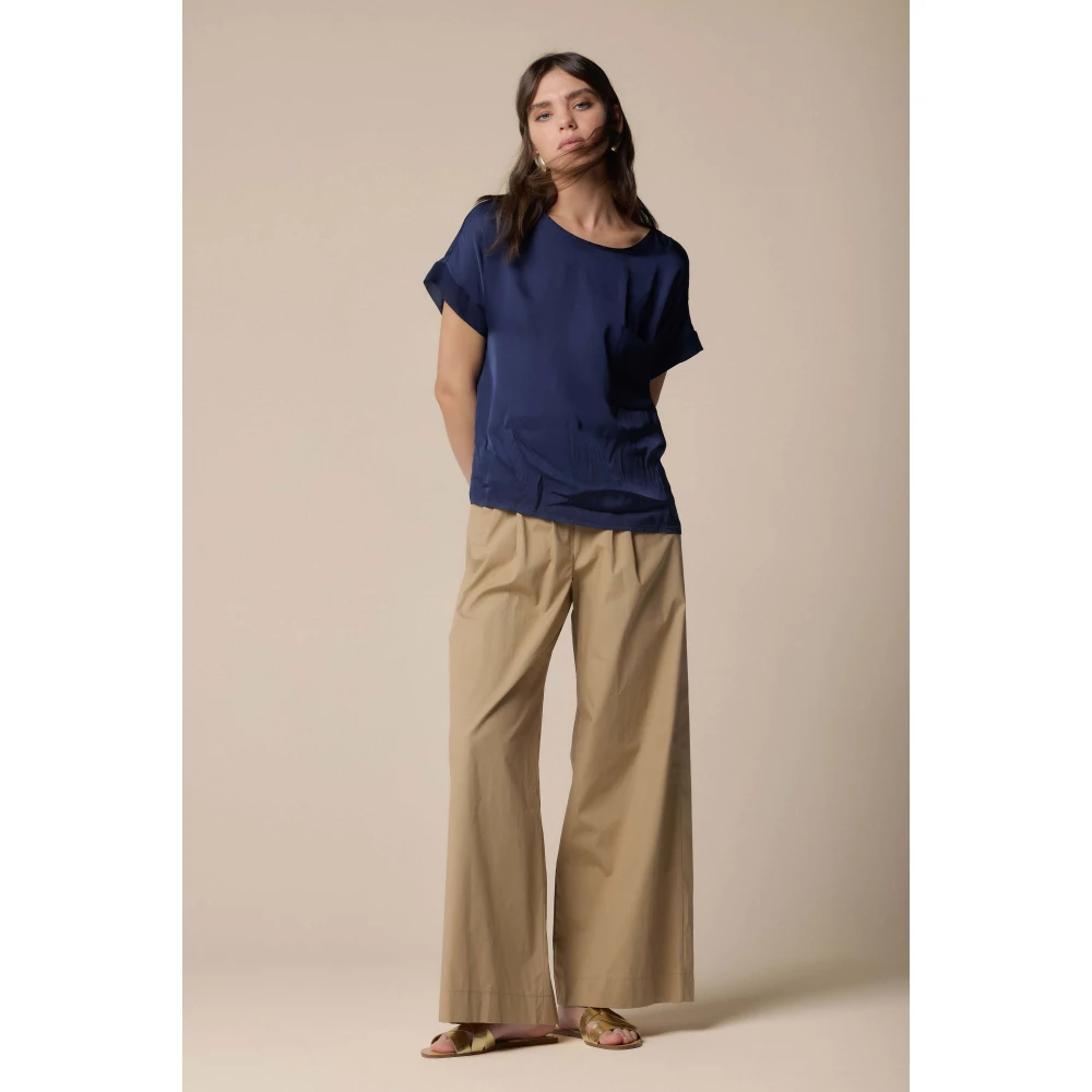 Kocca Stijlvolle Blouses voor Vrouwen Blue Dames