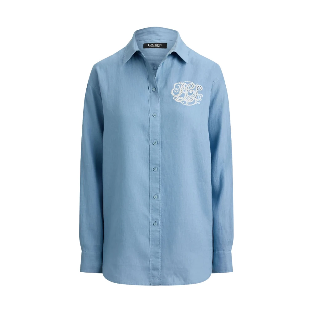 Ralph Lauren Donna Blu Camicette Xs, New,