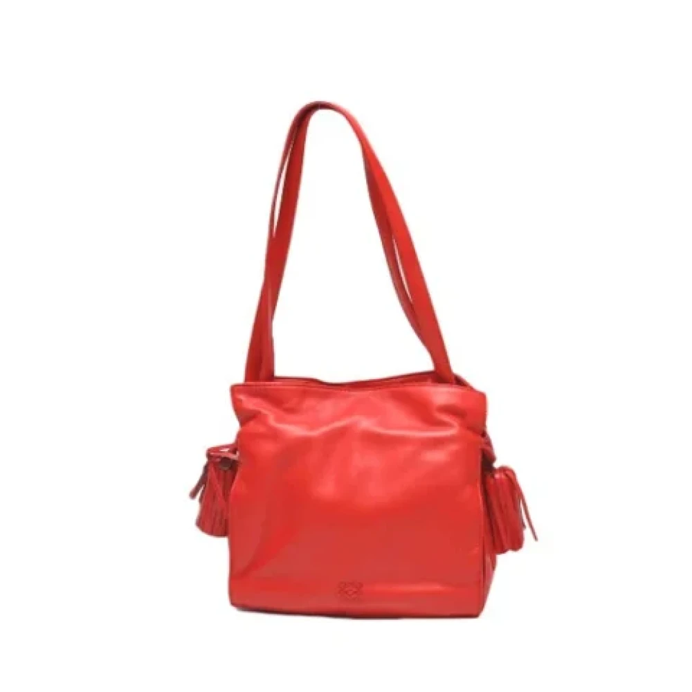 Loewe Pre-owned Fabric shoulder-bags Orange Dames