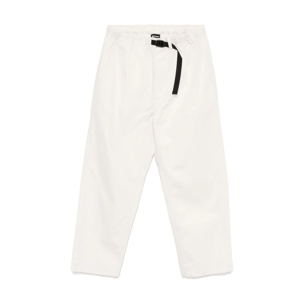 Goldwin Zwarte Twill Easy Elastische Broek White Heren