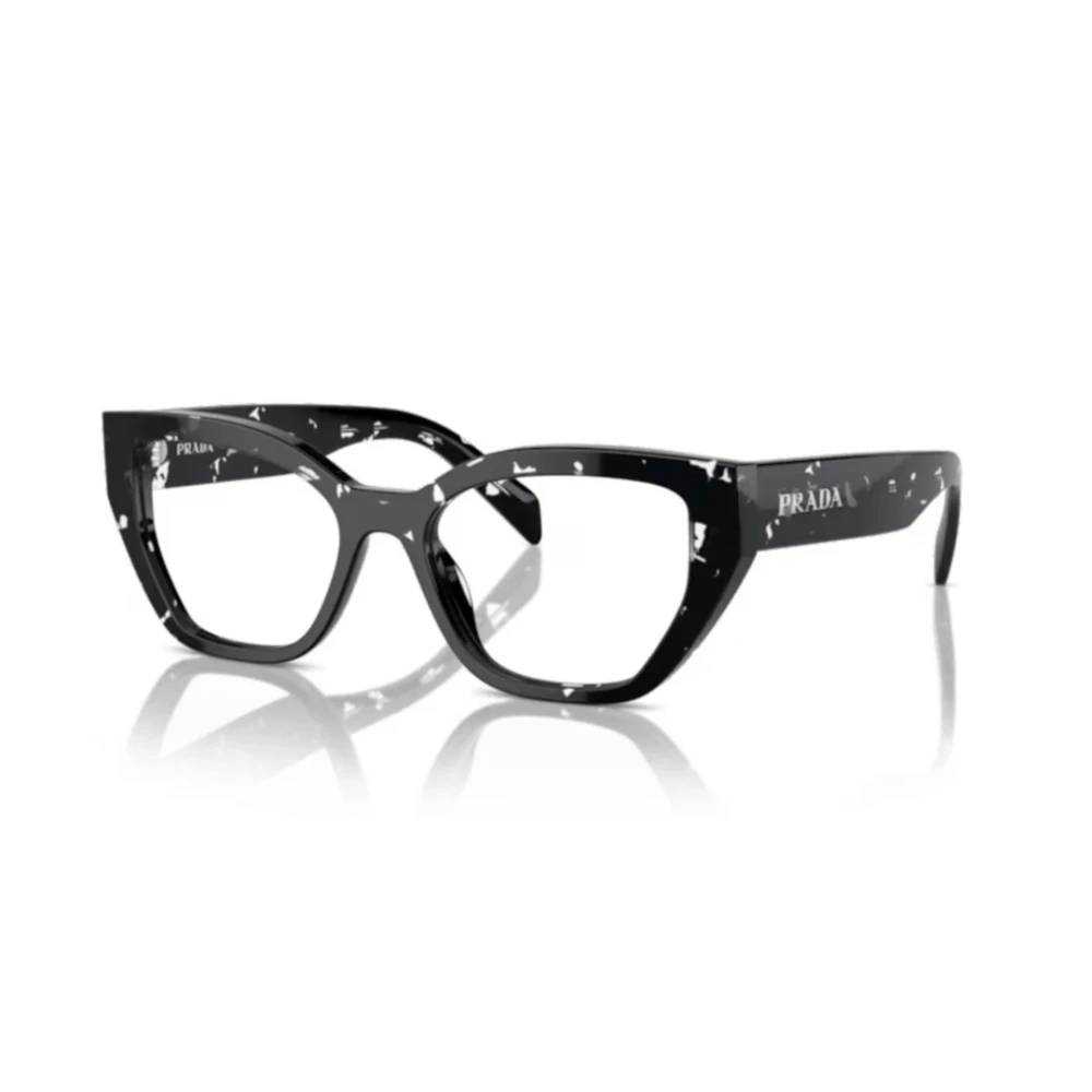 Prada Eyewear Bril met schildpadschild-design Zwart