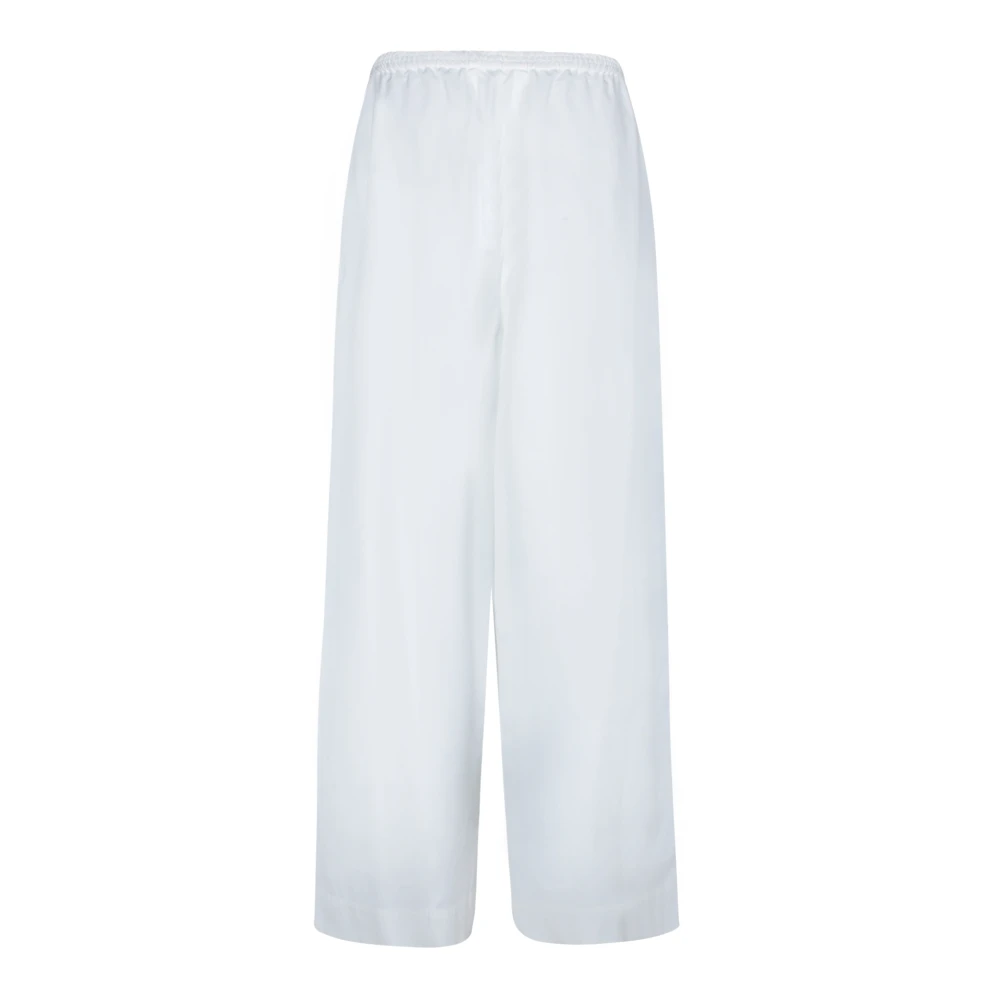 Fabiana Filippi Witte Katoenen Elastische Taillebroek White Dames