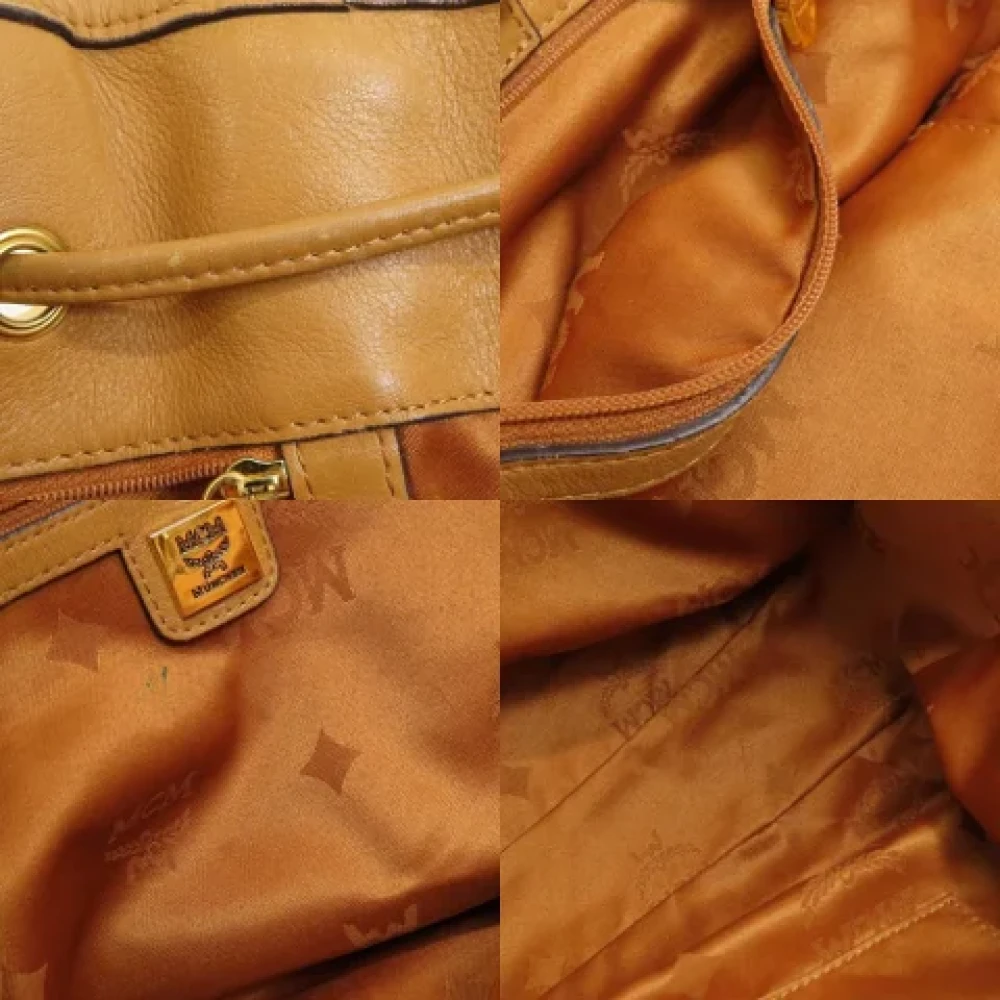 MCM Pre-owned Leather totes Brown Dames