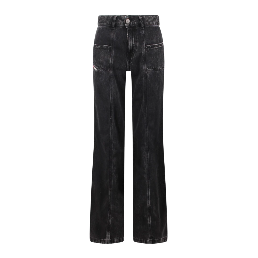 Diesel Flare Jeans D-Akii 068hn Black Dames