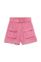 flamingo-pink-cargo-shorts-with-belt