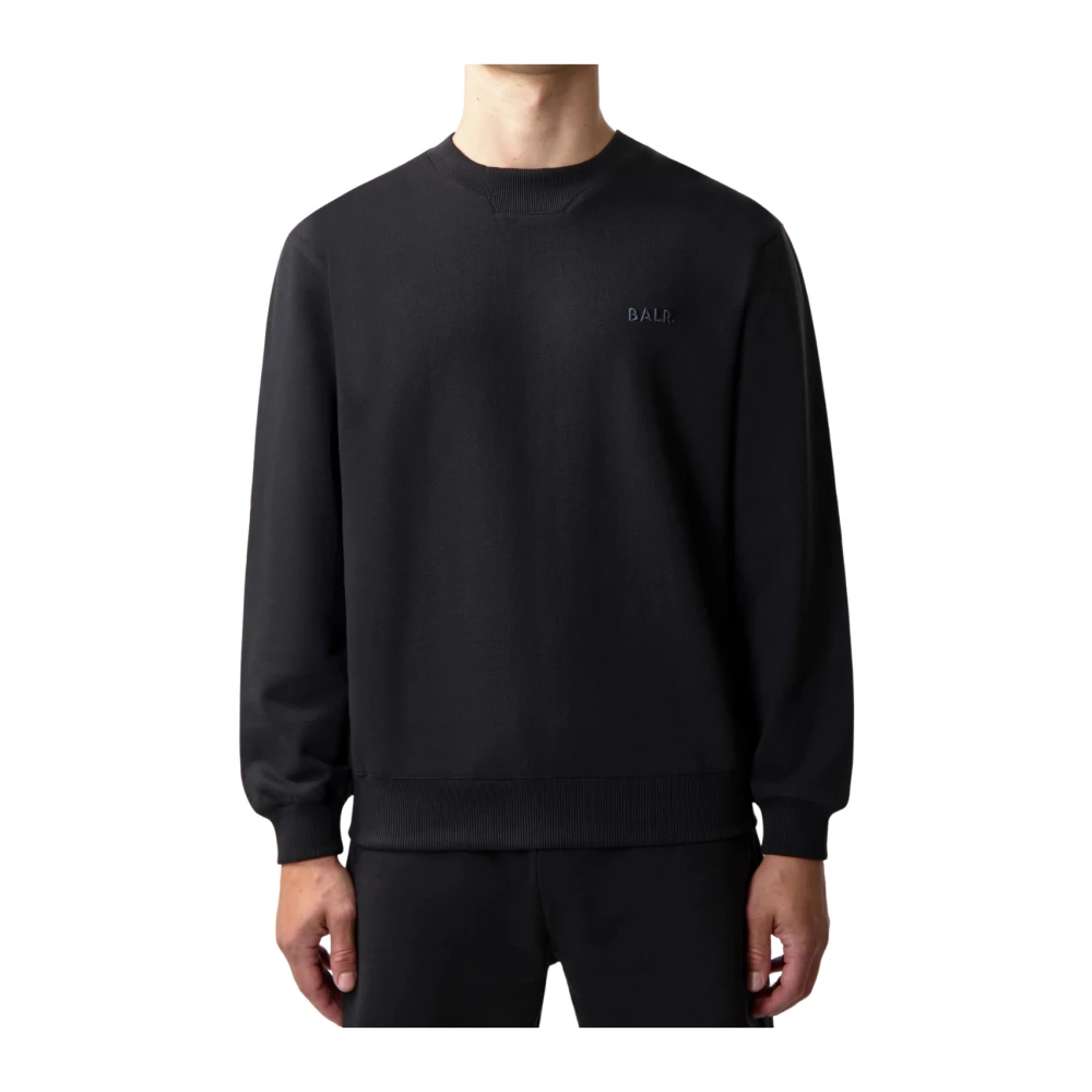 Balr. Logo Crewneck Sweatshirt Jet Black Heren