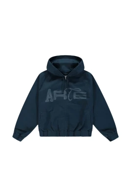 Stencil Canvas Hooded Jacket