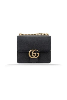 Stilren läder Crossbody-väska med kedja