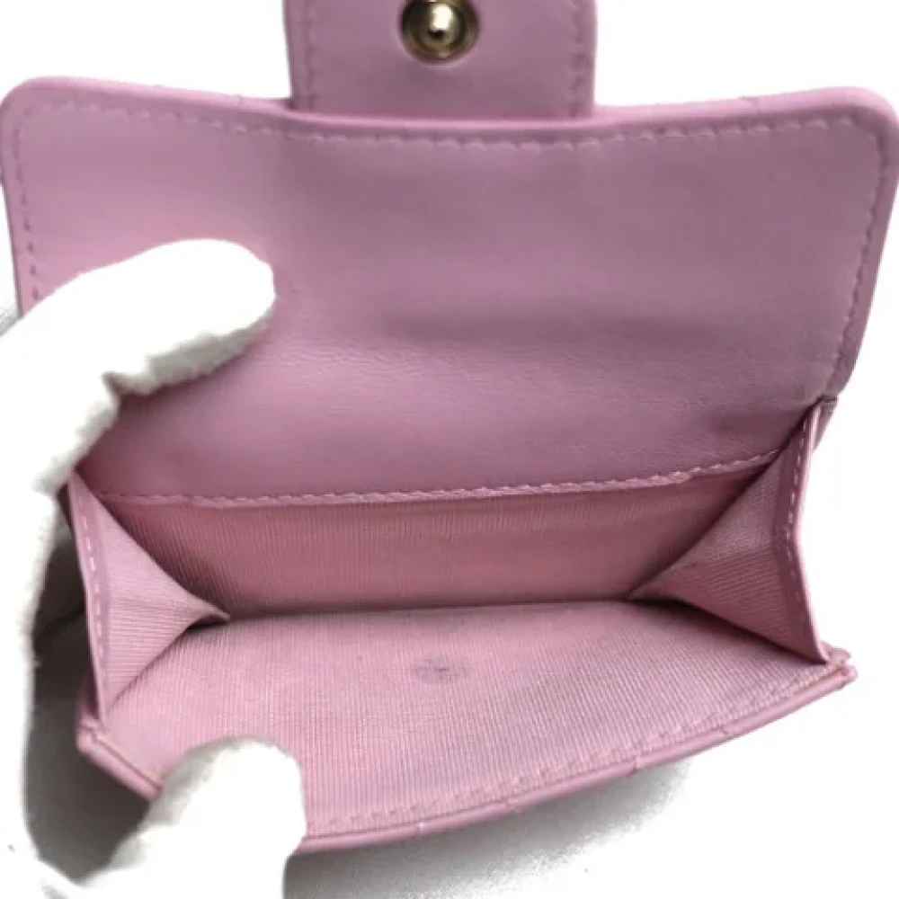 Chanel Vintage Pre-owned Leather chanel-bags Pink Dames