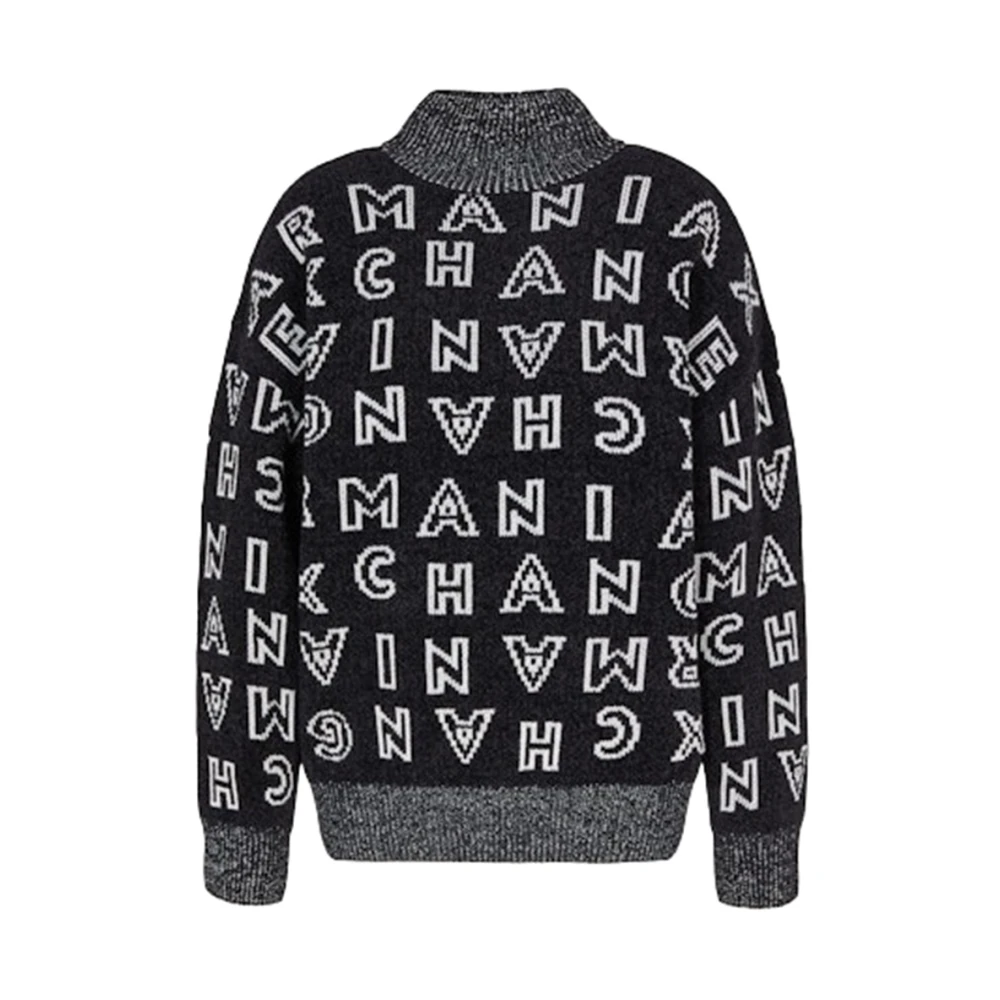 Armani Exchange Wintertrui met turtleneck en logo detail Black Dames