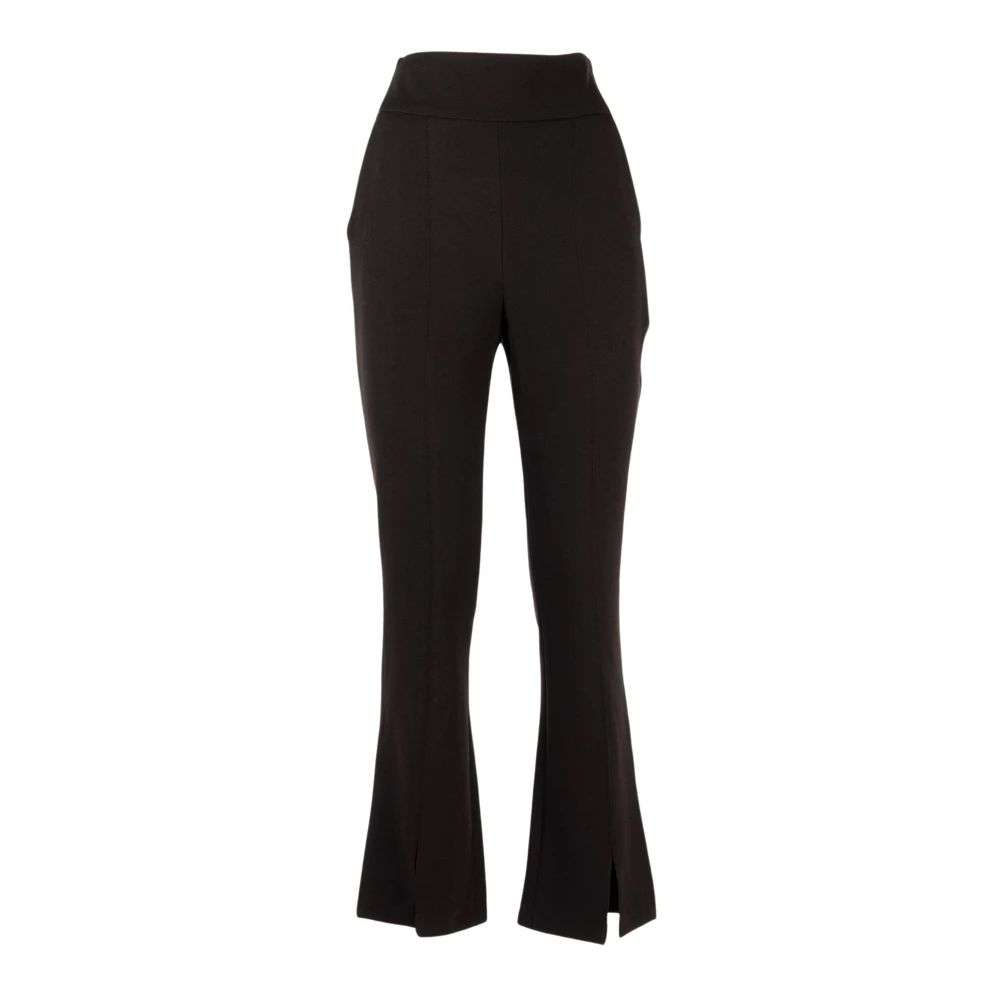 Liu Jo Elegante Zwarte Winter Chino Broek Black Dames