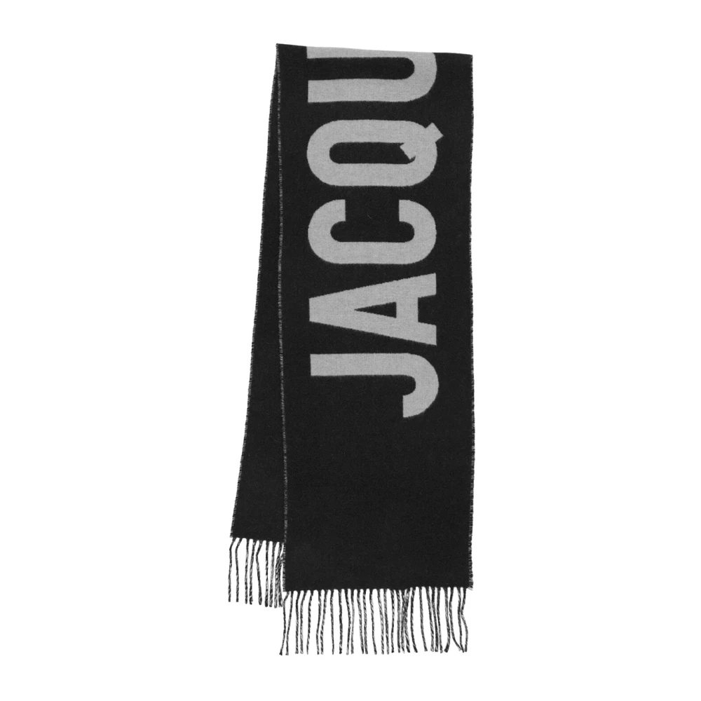 Jacquemus Wollen sjaal in stijlvol ontwerp Black Unisex