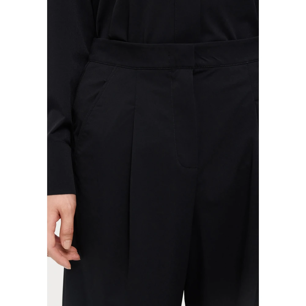 Max Mara Zwarte broek met plooien Black Dames