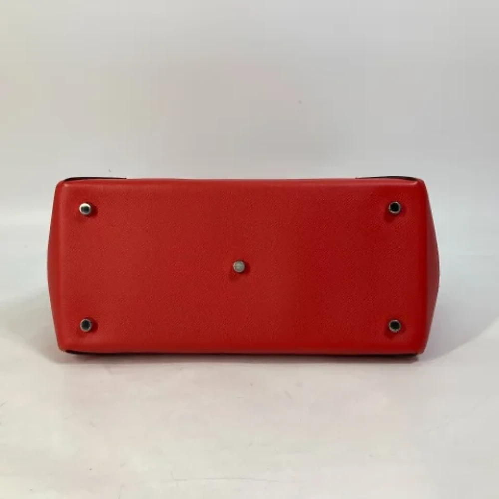 Hermès Vintage Pre-owned Fabric shoulder-bags Red Dames