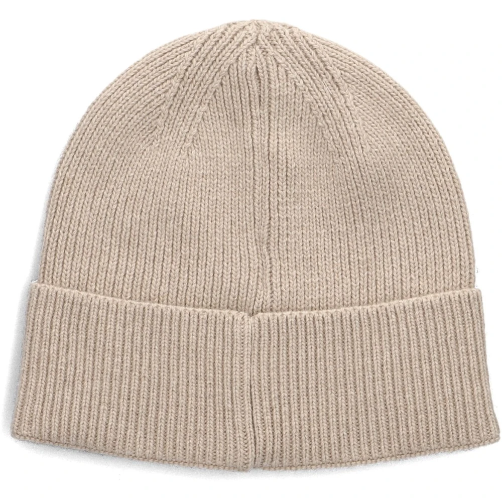Calvin Klein Archief Logo Beanie in Beige Dames