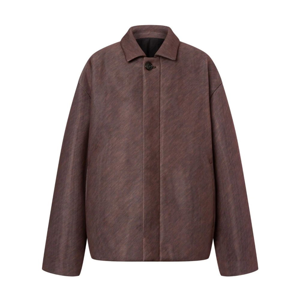 Philosophy di Lorenzo Serafini Bruine Mêlee Jas met Spreidkraag Brown Dames