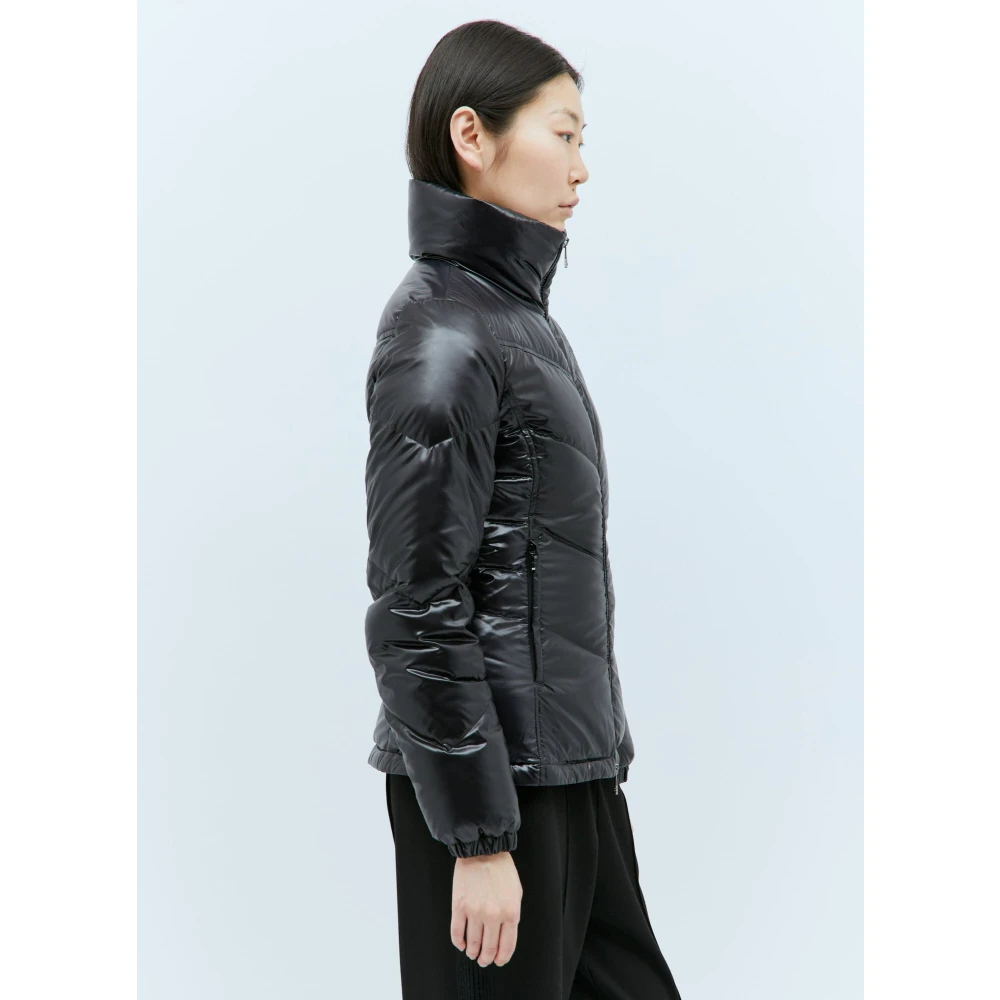 Moncler Gewatteerd Nylon Donsjack Black Dames