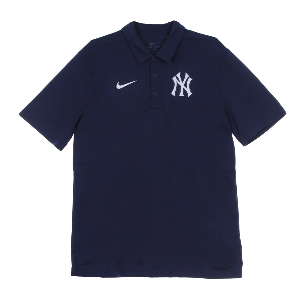 Nike MLB Logo Polo Shirt Middernacht Marineblauw Blue Heren