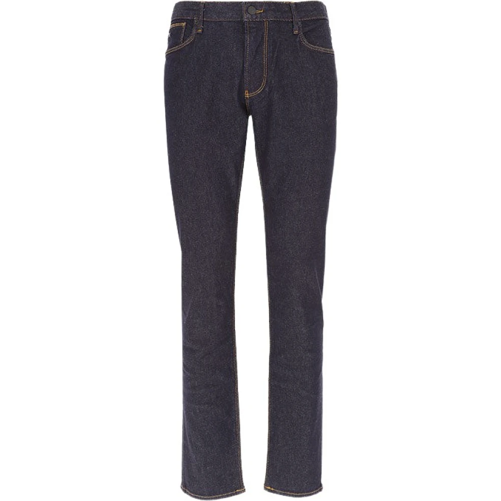 Emporio Armani Blauwe Denim Slim-fit Jeans Blue Heren