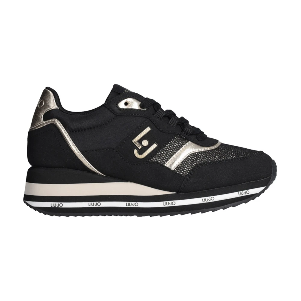 Liu Jo Svart Casual Syntetiska Sneakers