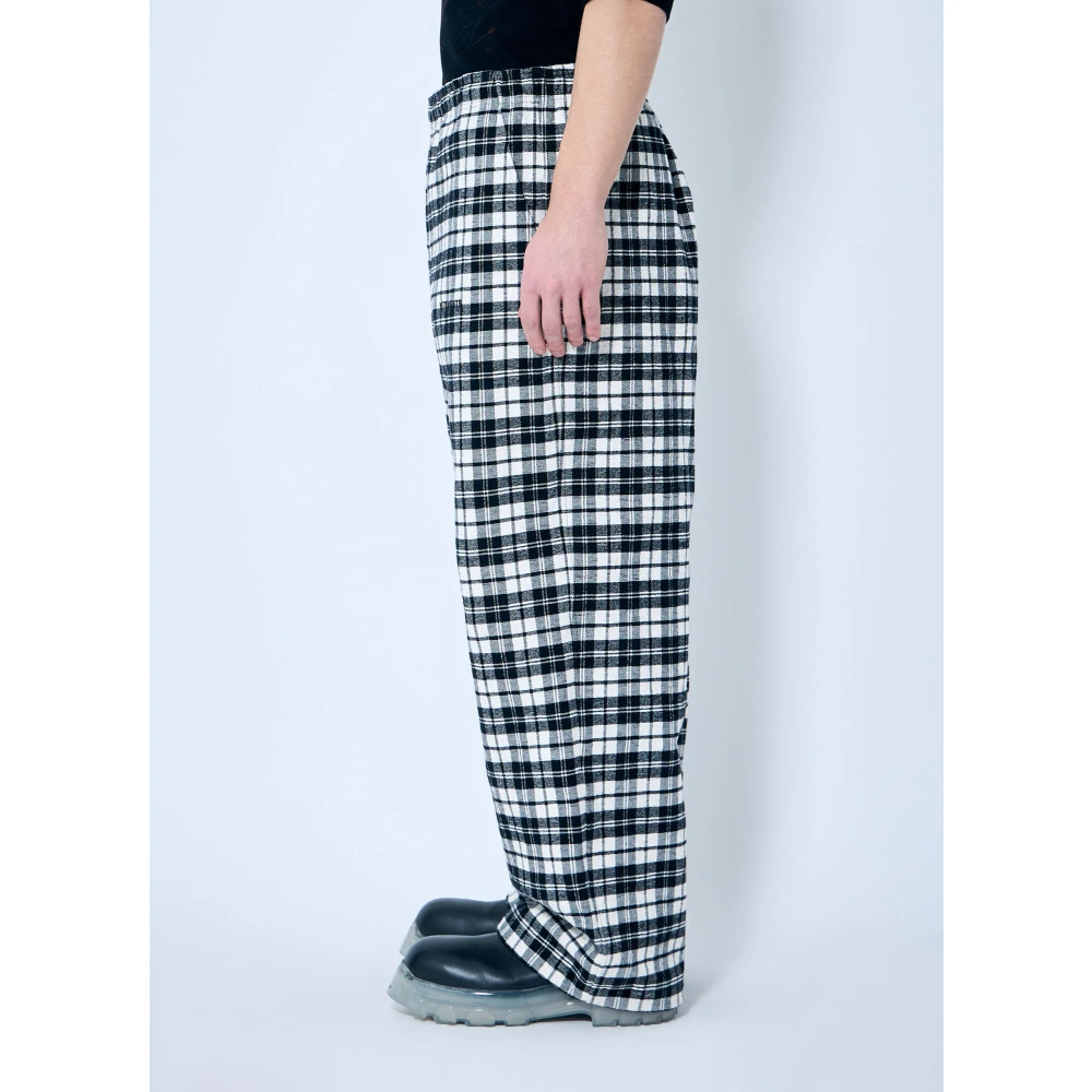 Vetements Geruite Motief Pyjamabroek Black Heren