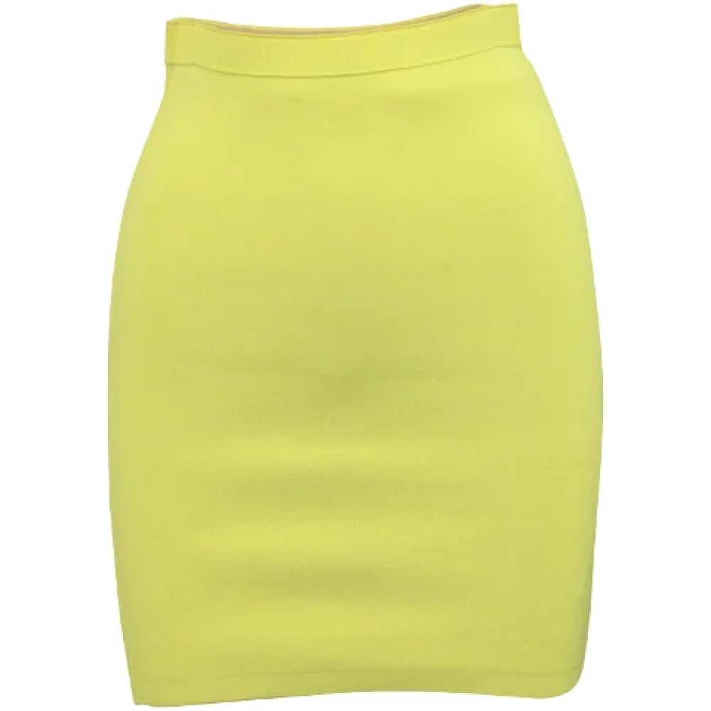 Alexander Wang Pre-owned Polyester bottoms Yellow Dames