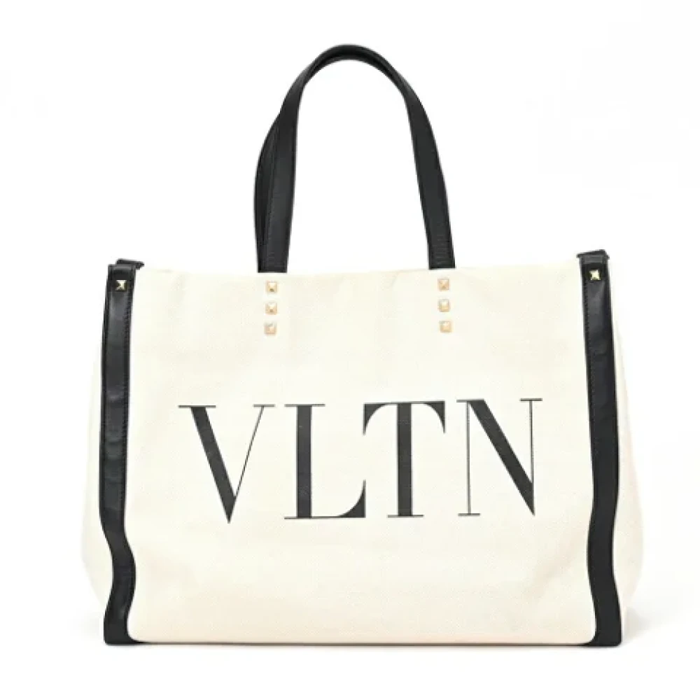 Valentino Vintage Pre-owned Canvas totes White Dames