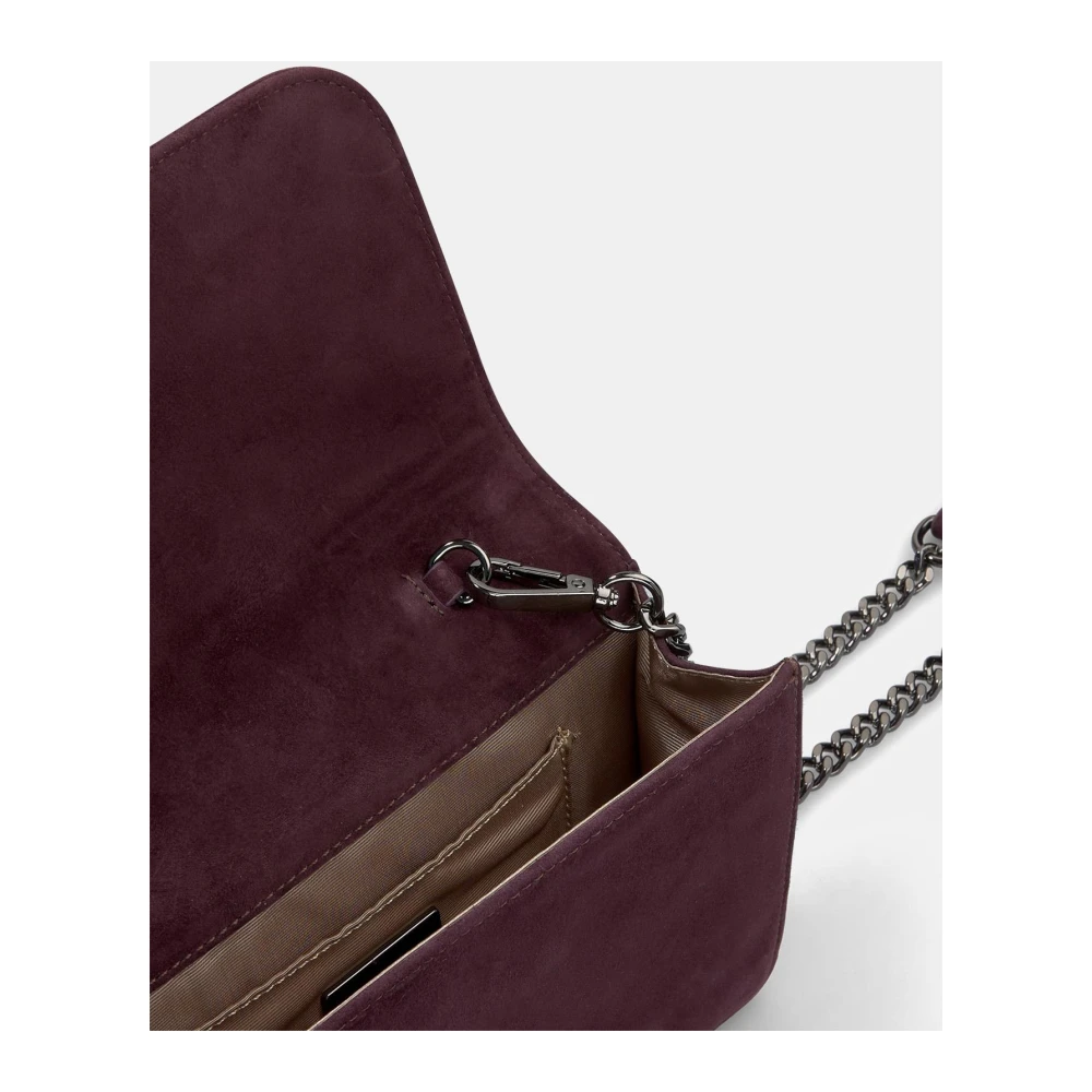 Alma en Pena Rhinestone clutch tas Purple Dames